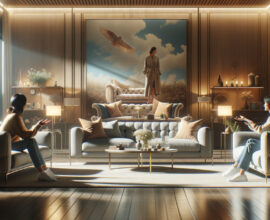 Luxury Leather Sofa Set