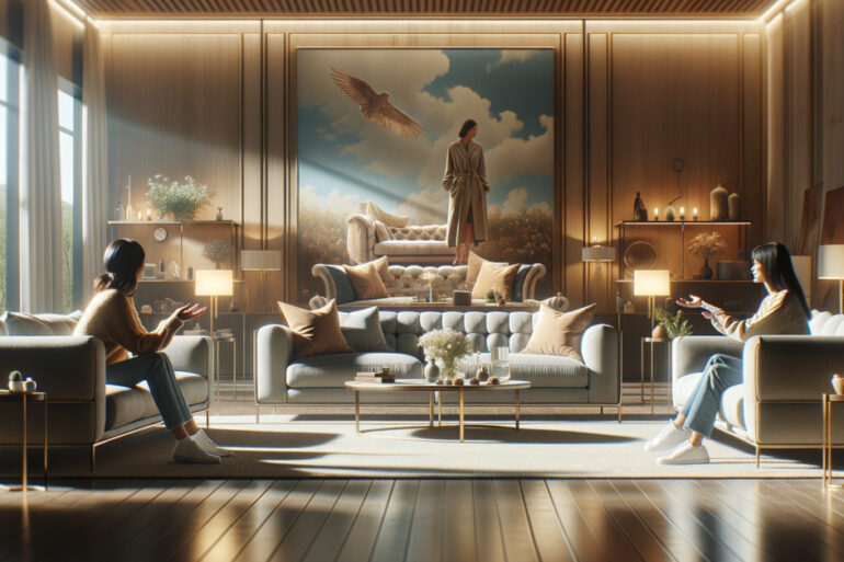 Luxury Leather Sofa Set