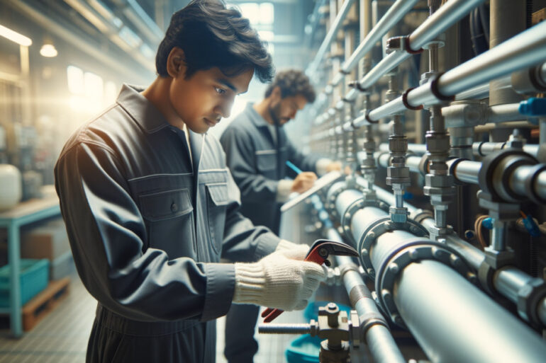 Preventing Vibration and Noise in Chilled Water Pipes with Rubber Supports