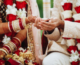 Cultural Marriage couple celebrating love across traditions